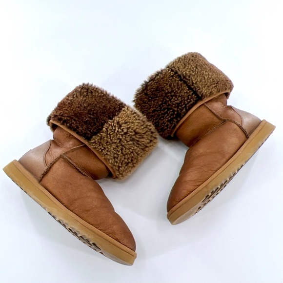 UGG Classic Tall Metallic Boots Brown Gold Bronze SN 5823 Women's Size W8 - Picture 12 of 15
